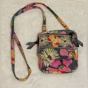 Vera Bradley Mini Hipster Crossbody Bag Jazzy Blooms Floral Purse